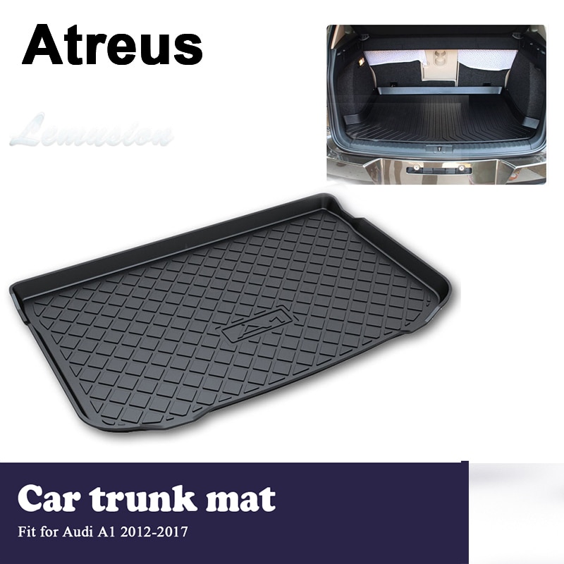 Atreus-자동차 액세서리 방수 미끄럼 방지 트렁크 매트 트레이 바닥 카펫 패드, Audi A1 2012 2013 2014 2015 2016 2017